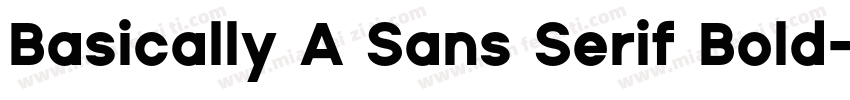 Basically A Sans Serif Bold字体转换